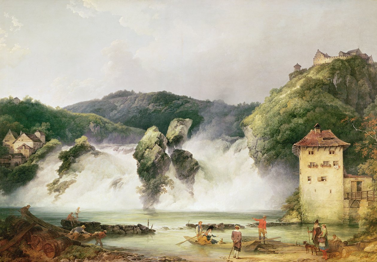 Rhinfossen ved Schaffhausen, 1775 av Philippe Jacques de Loutherbourg