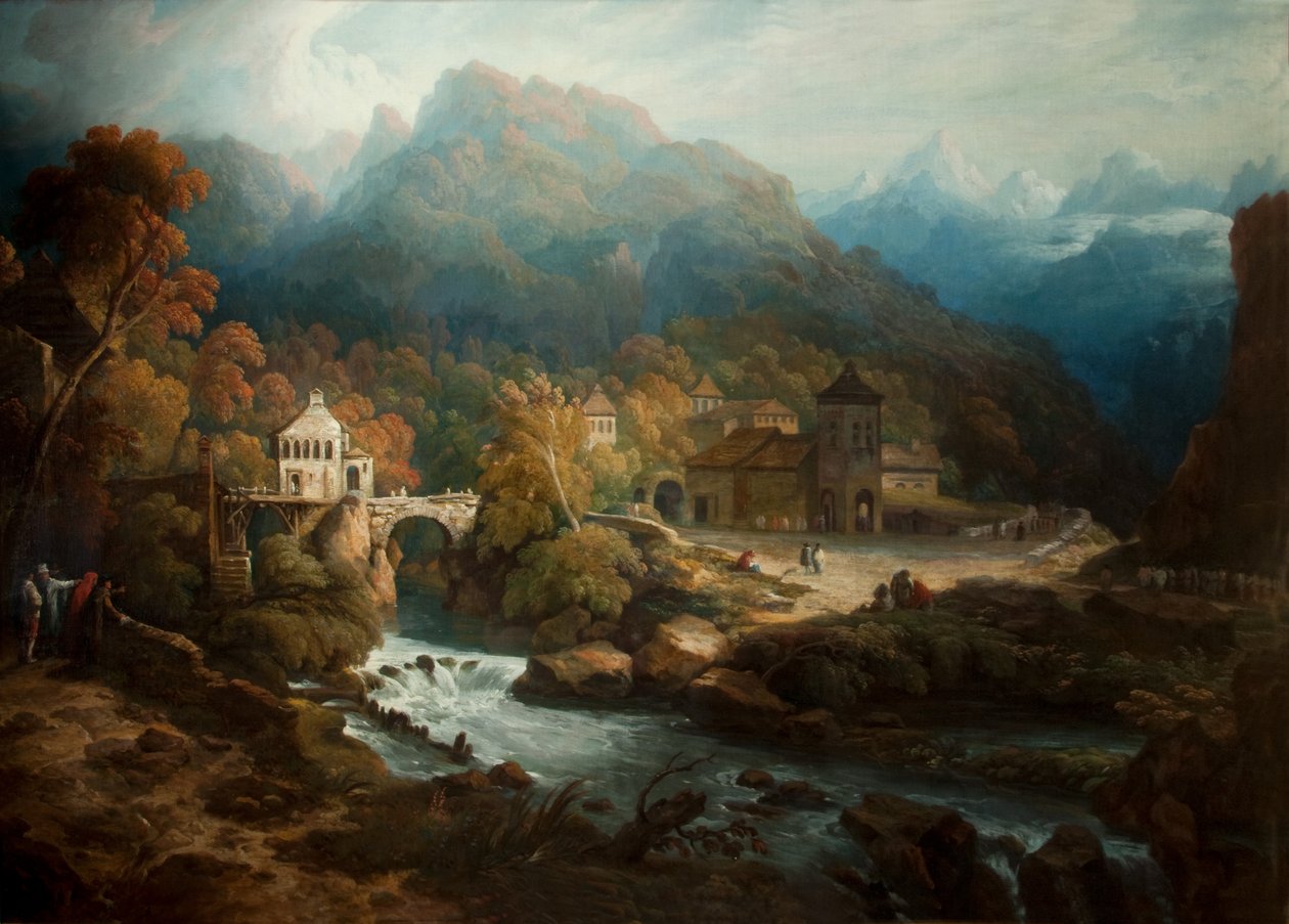Fjellene i Vietri av Philip Reinagle