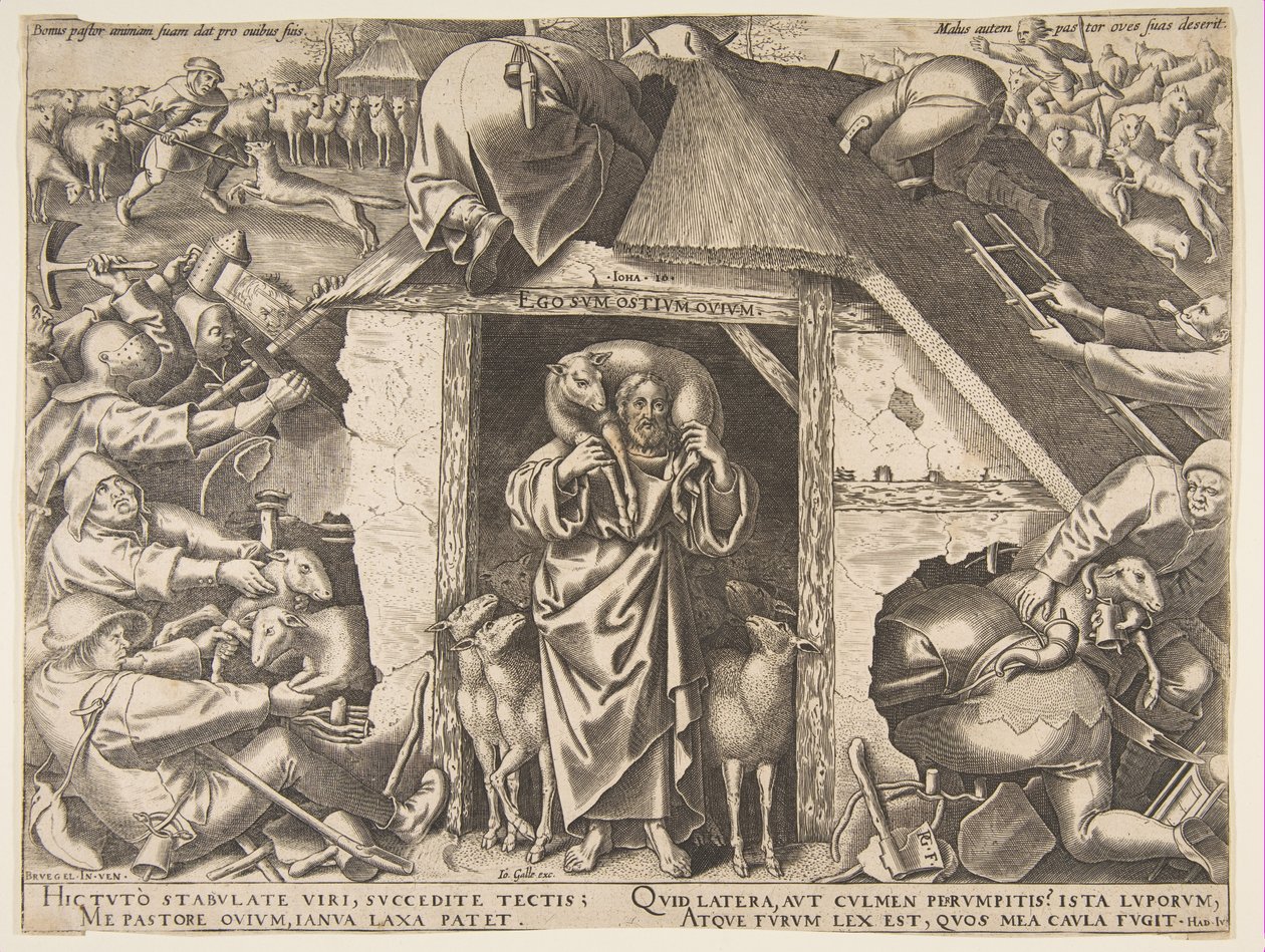 Lignelsen om den gode hyrde, 1565. av Philip Galle