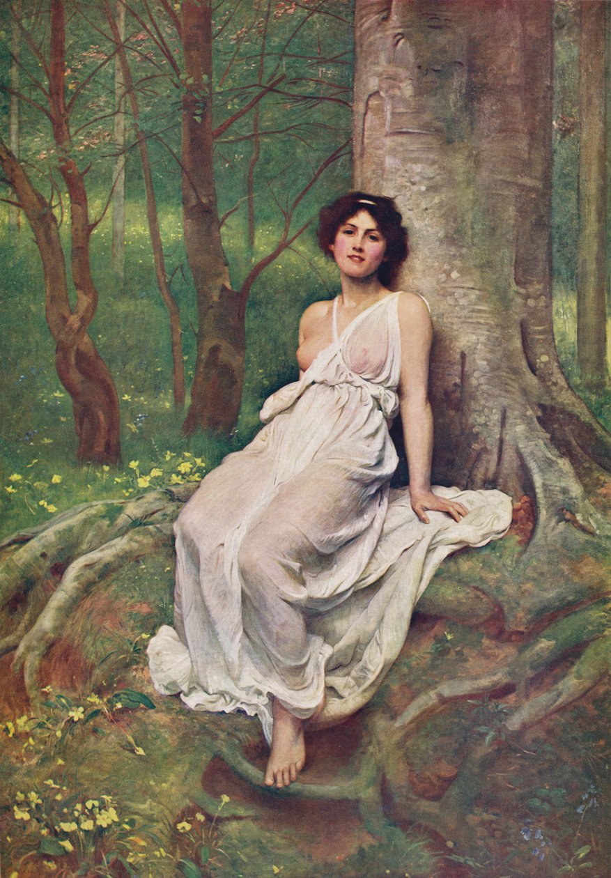 Våren, c1897, c1900 av Philip Hermogenes Calderon