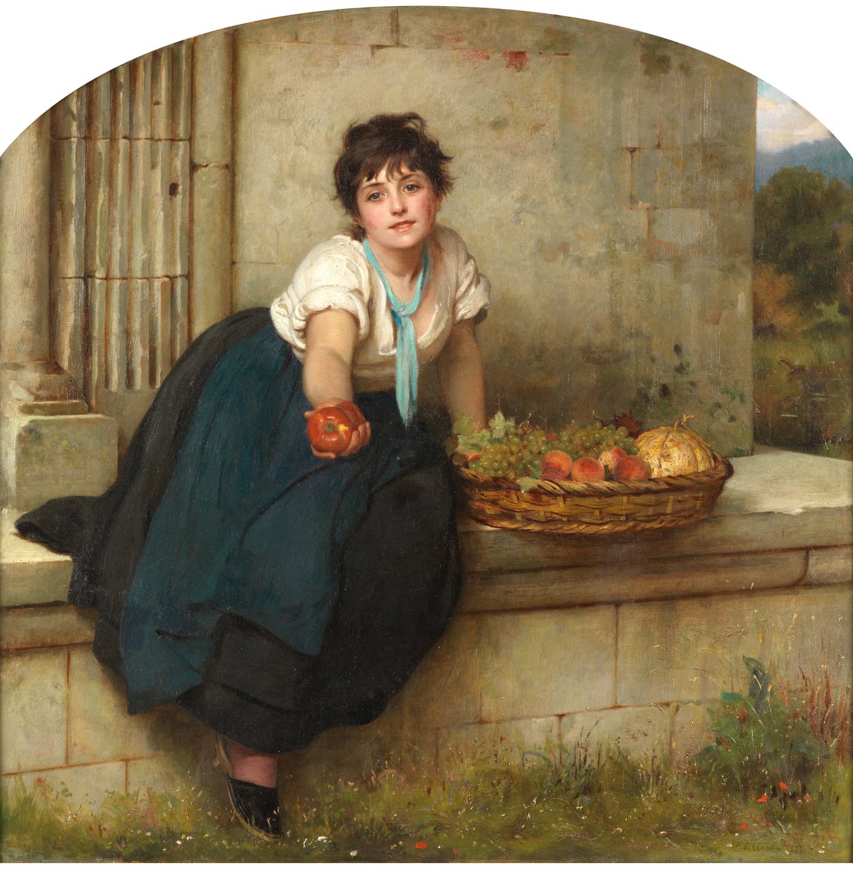 Fruktselgeren, 1877 av Philip Hermogenes Calderon