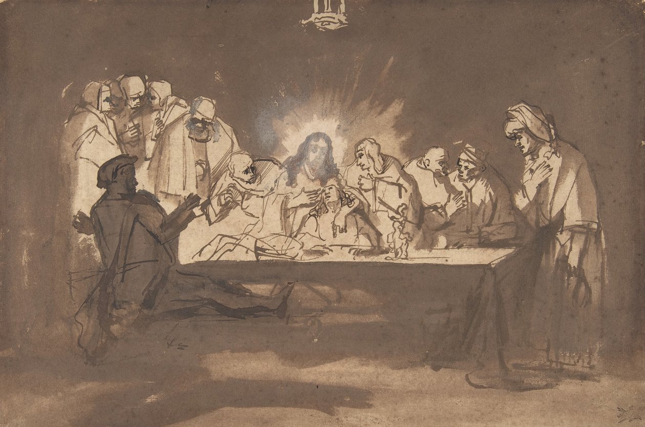Nattverd, slutten av 1650-tallet. av Philip Koninck