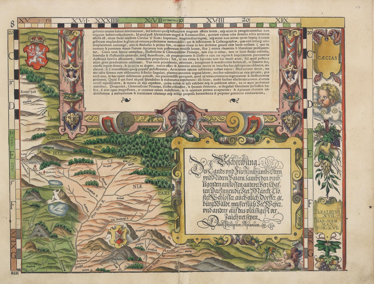 Bayerske countrybord fra 1568 (panel 8) av Philipp Apian