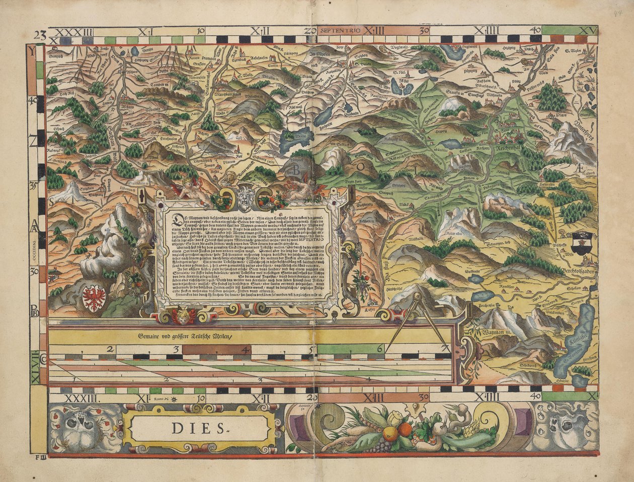 Bayerske countrybord fra 1568 av Philipp Apian