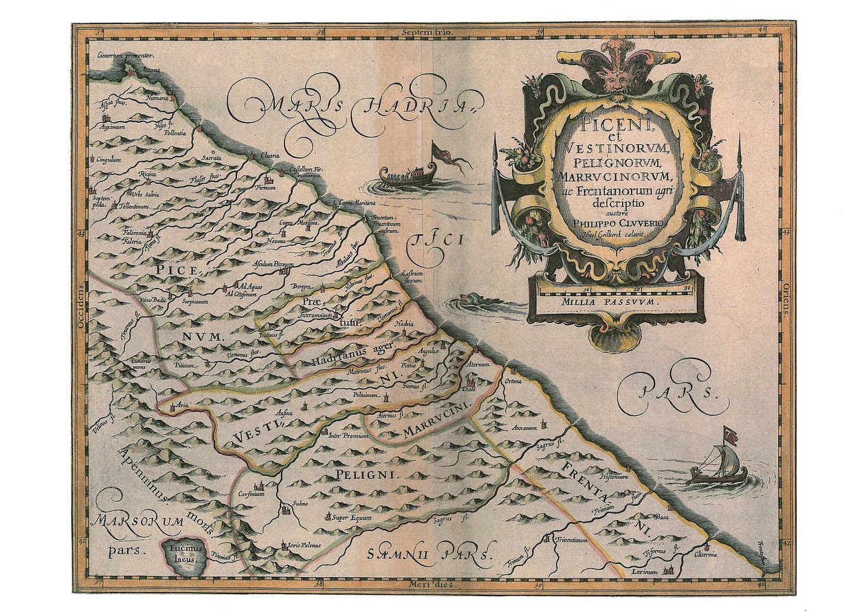 Piceni og Vestini, Peligni og Marrucini av Philipp Clüver