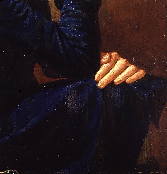 Detalj av "Selvportrett", 1805 av Philipp Otto Runge
