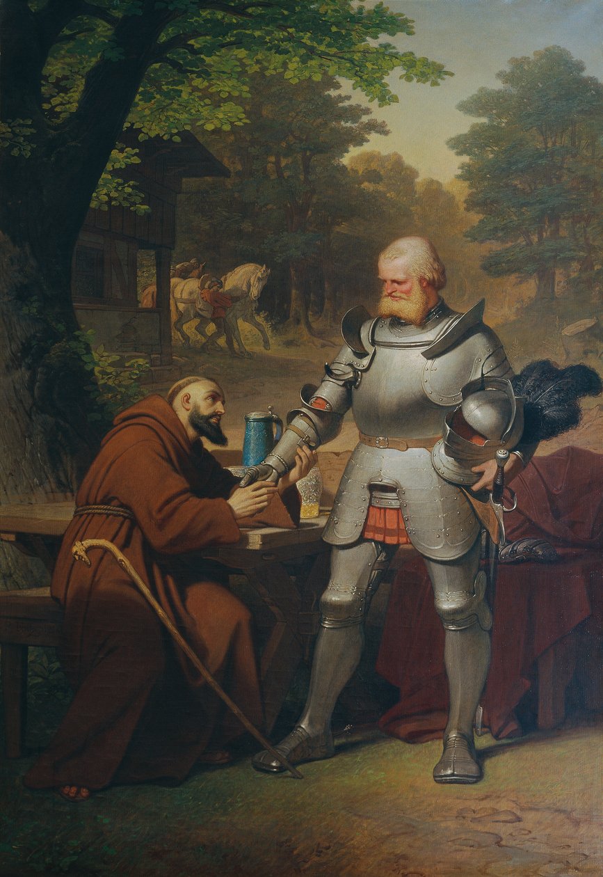 Scene fra Goethes "Götz von Berlichingen" av Philipp Foltz
