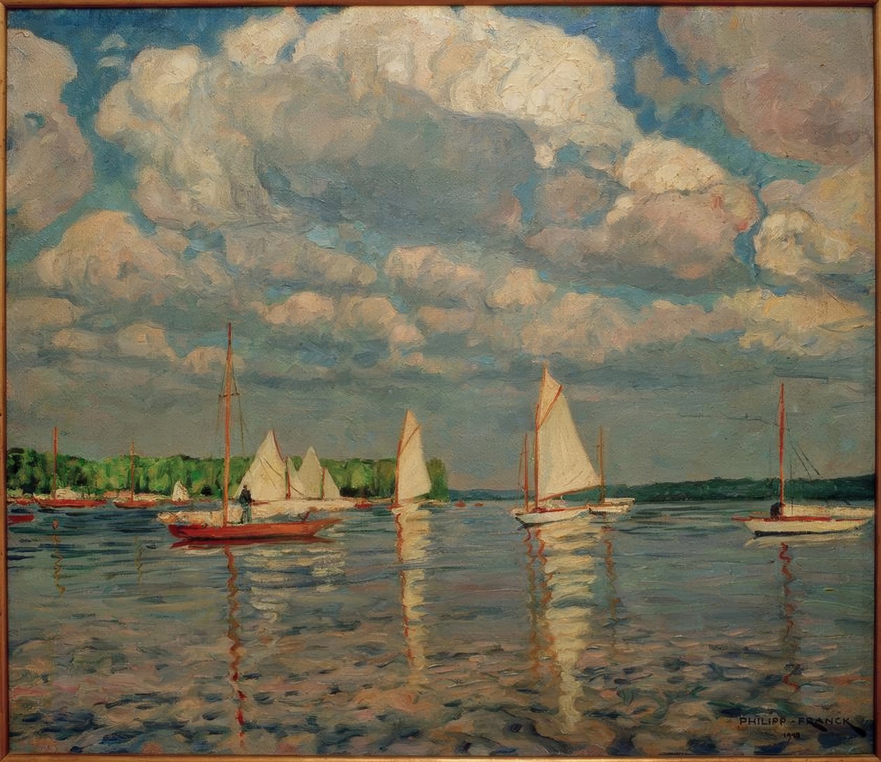 Seilbåter på Wannsee av Philipp Franck