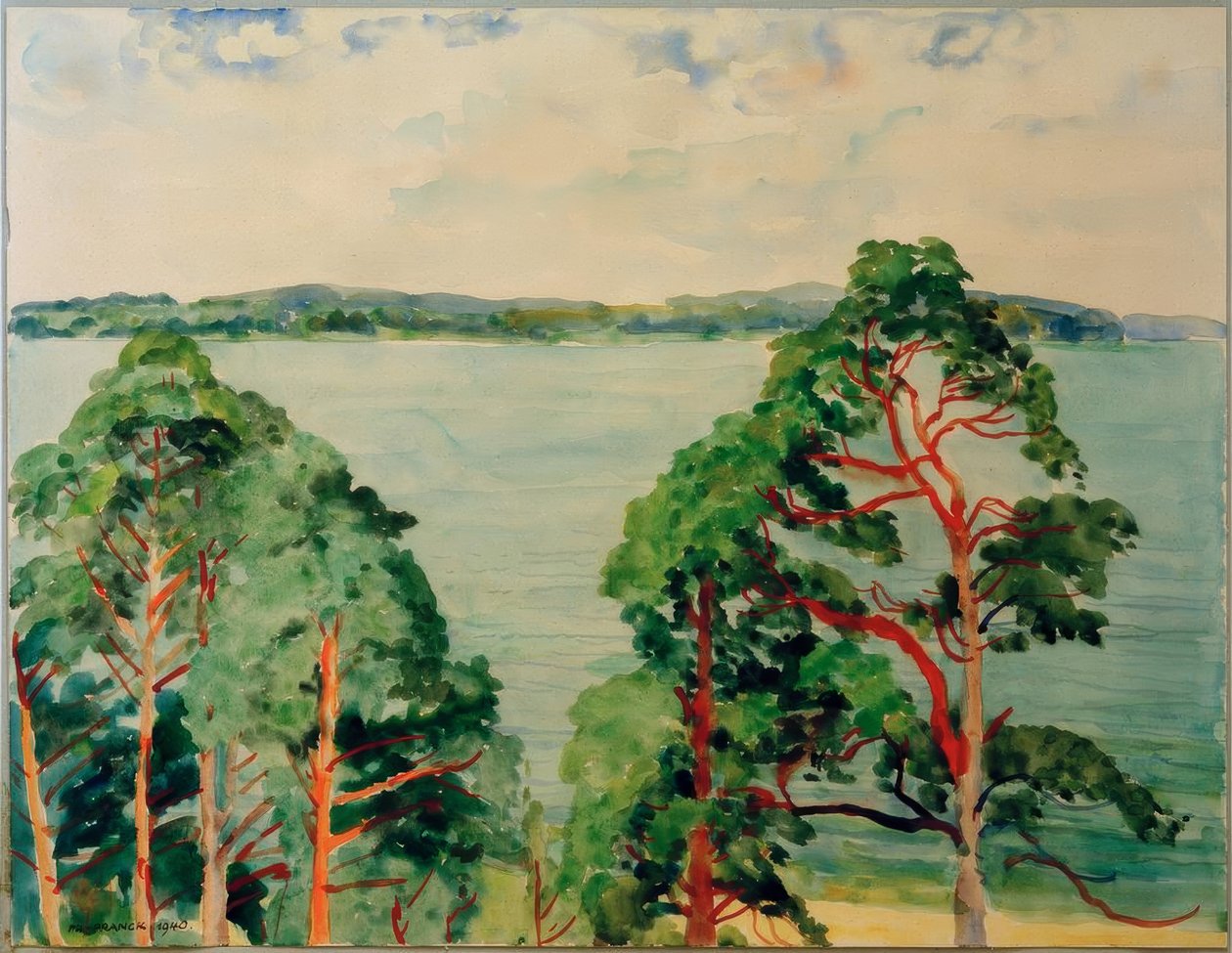 Badekar landskap av Philipp Franck