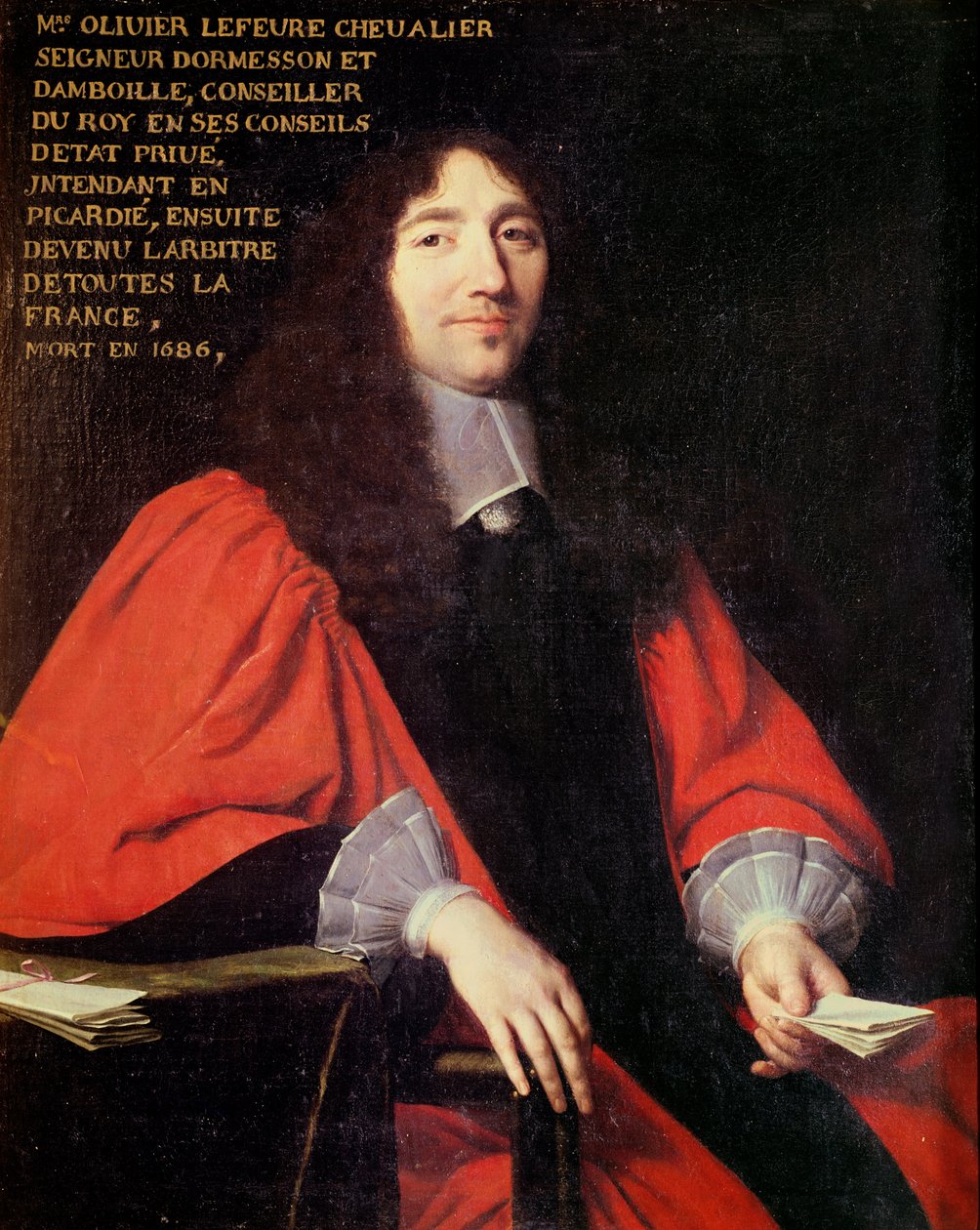 Portrett av Olivier Lefevre (d.1686) av Philippe de Champaigne