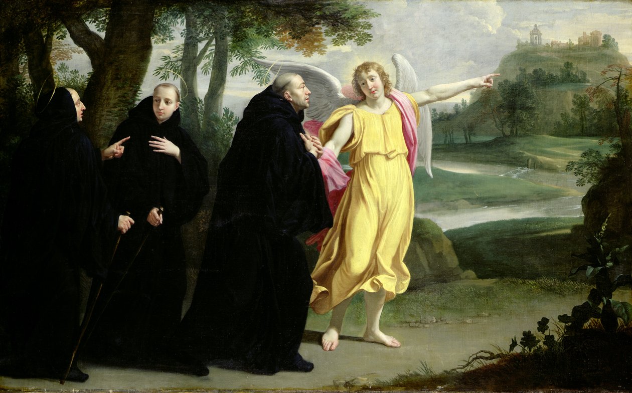 Scene fra Life of St. Benedict av Philippe de Champaigne