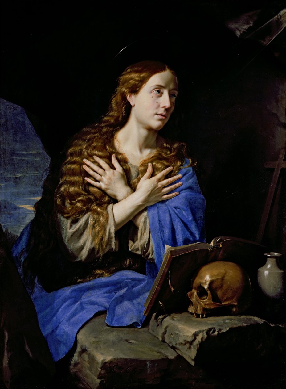 Den angrende Magdalene, 1657 av Philippe de Champaigne