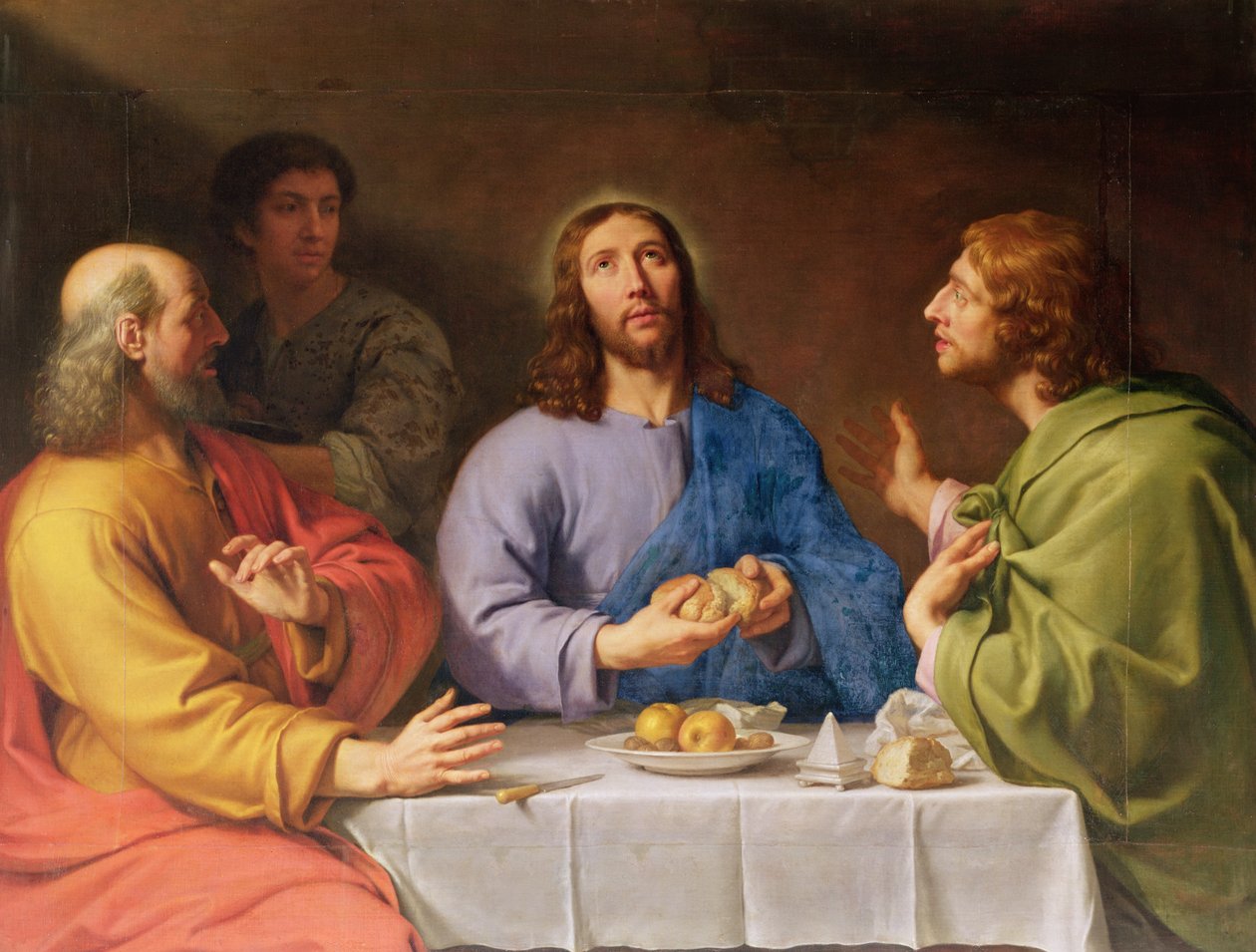 Nattverden i Emmaus av Philippe de Champaigne