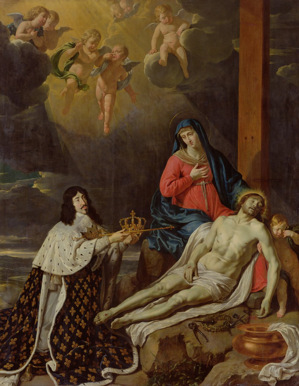 Løftet til Ludvig XIII (1601-43) konge av Frankrike og Navarra, 1638 av Philippe de Champaigne