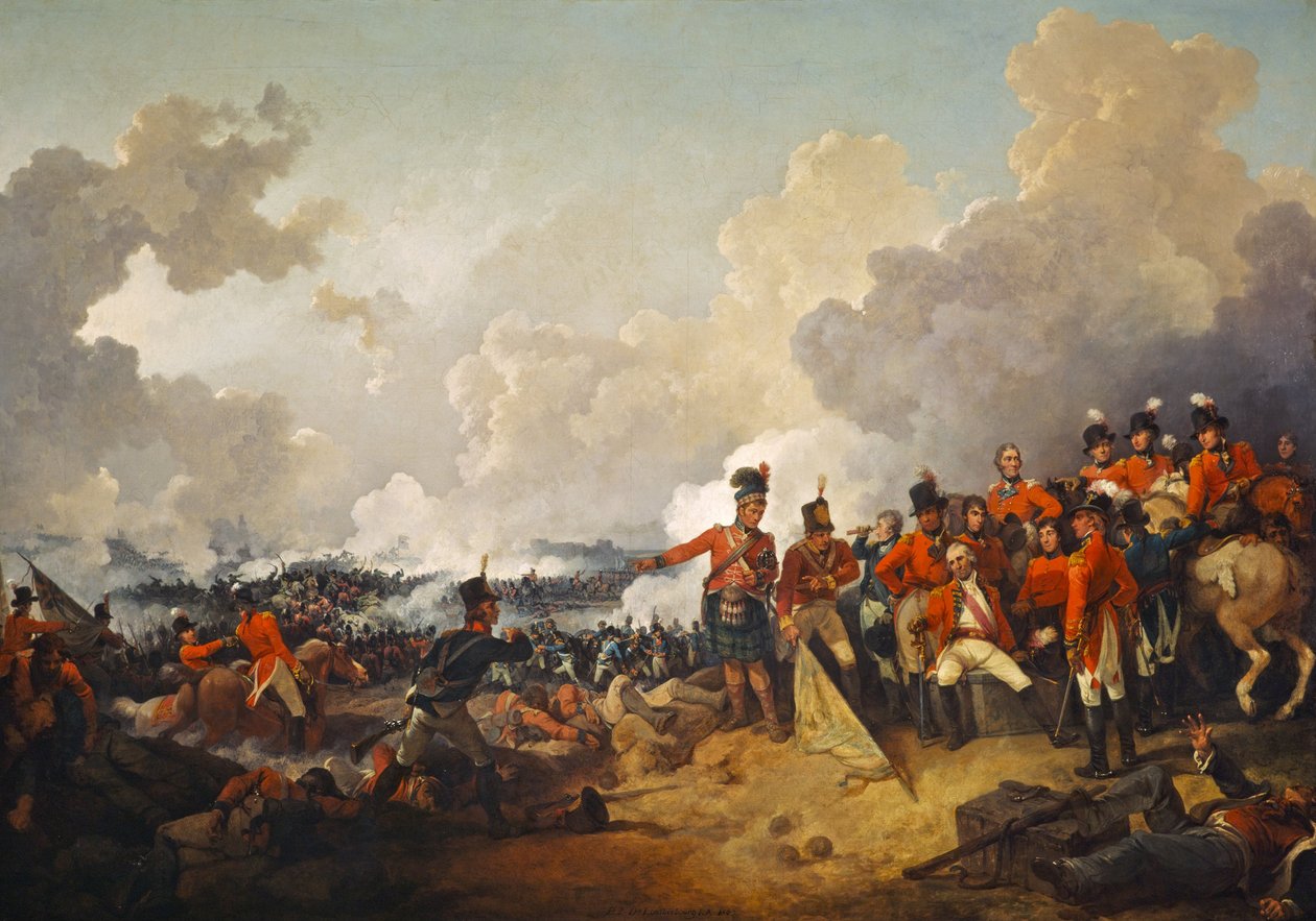 Slaget ved Alexandria, 21. mars 1801 av Philippe Jacques de Loutherbourg
