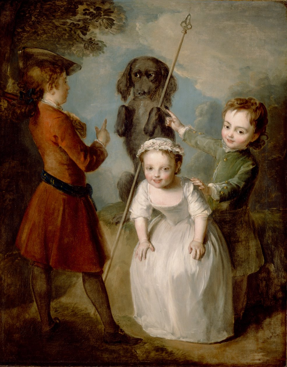Spillende soldat, ca. 1743 av Philippe Mercier