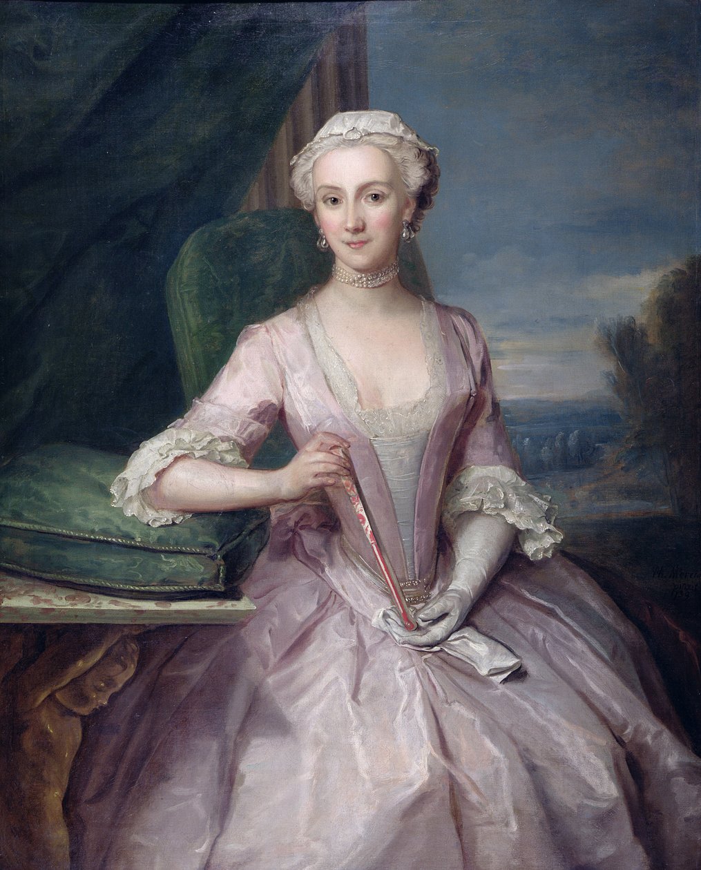 Portrett av fru Shakespeare, 1739 av Philippe Mercier