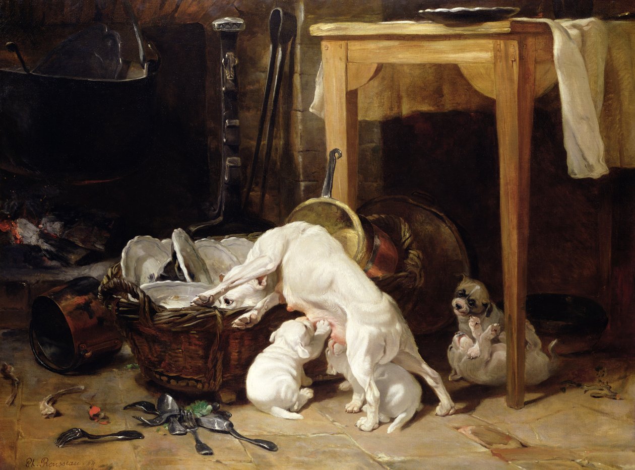 Alle for seg selv, 1864 av Philippe Rousseau