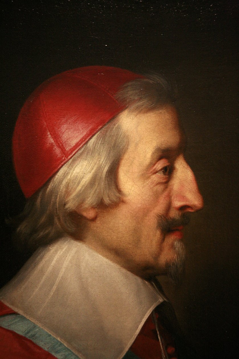 Cardinal de Richelieu (detalj) av Philippe de Champaigne