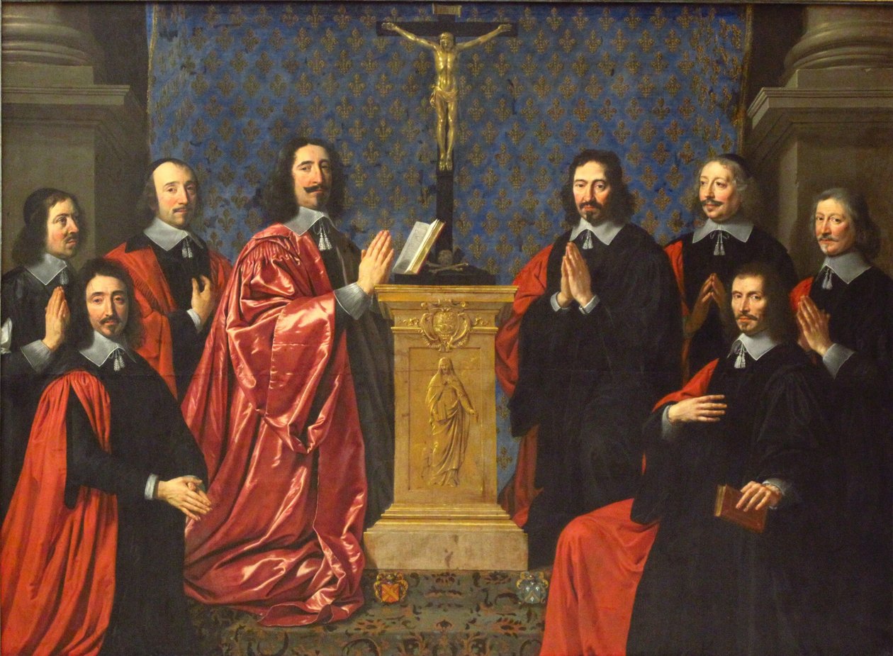 Prosten for kjøpmenn og rådmenn i Paris by av Philippe de Champaigne