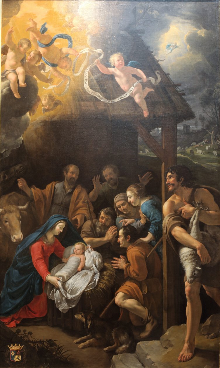 Tilbedelsen av hyrdene av Philippe de Champaigne