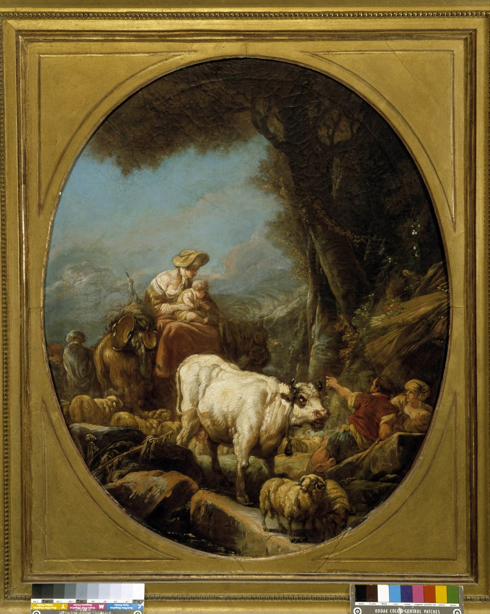 Sauefold (olje på lerret) av Philippe Jacques de Loutherbourg