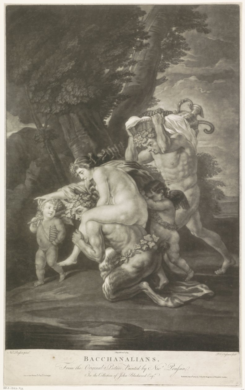 Bacchanten av Philippe Joseph Tassaert