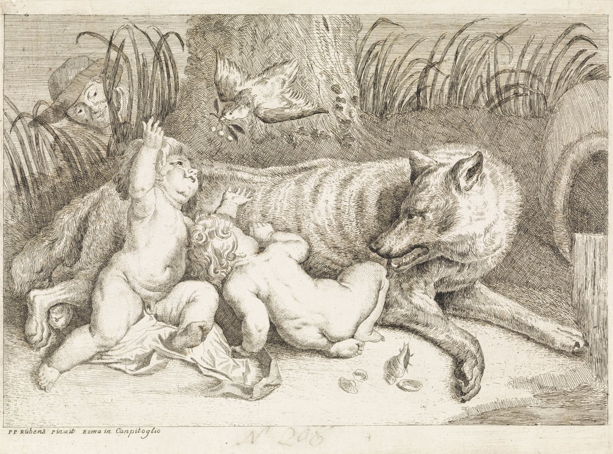 Romulus og Remus av Philippe Lambert Joseph Spruyt