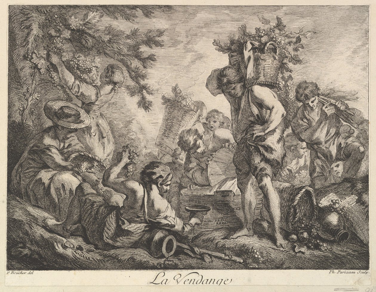Druehøsten. av Philippe Louis Parizeau