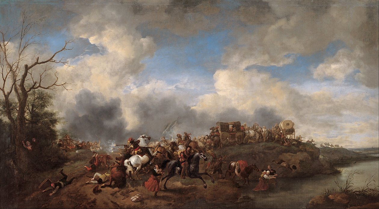 Et kavalerikamp av Philips Wouwerman