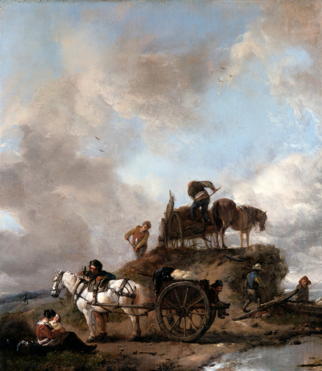 Bønder i åkeren- Hay Harvest av Philips Wouwerman