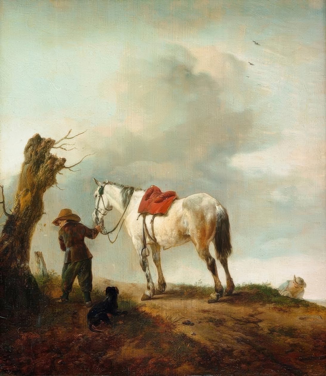 En hvit hest; mugg av Philips Wouwerman