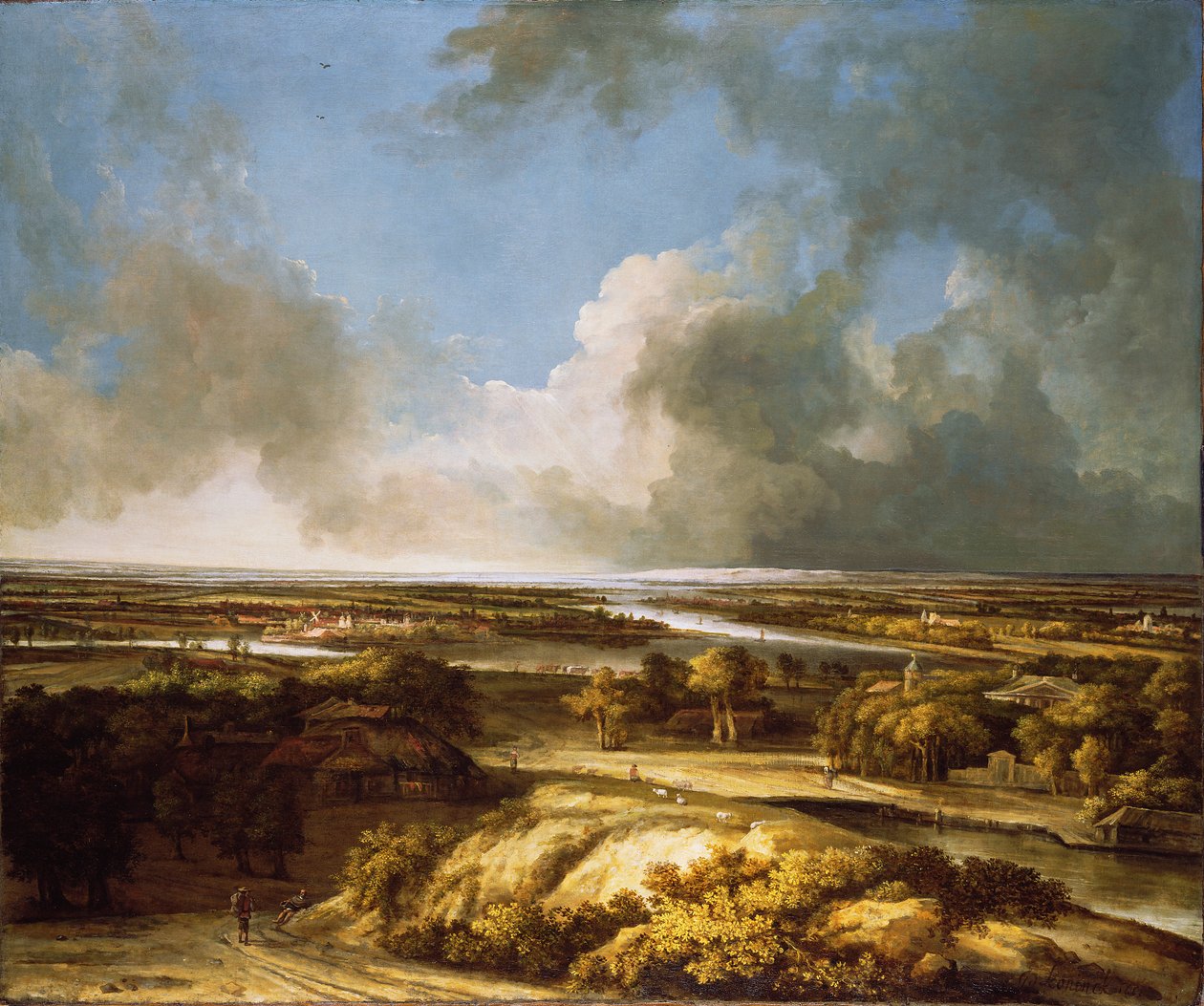 Et panoramalandskap, 1665 av Phillips de Koninck