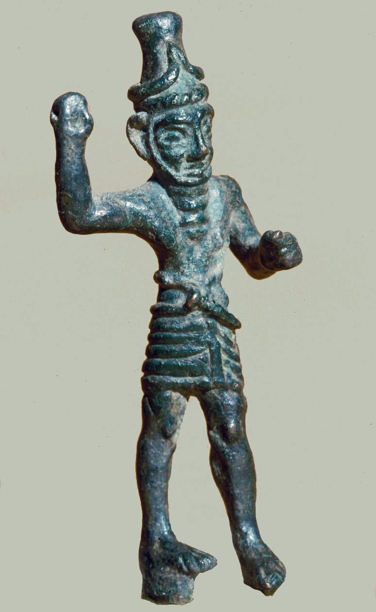 Figur av Reshef, 1300-1200-tallet f.Kr. (bronse) av Phoenician