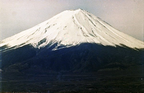 Mount Fuji, sett fra Kawaguchi-sjøen (bilde) av Photographer Japanese