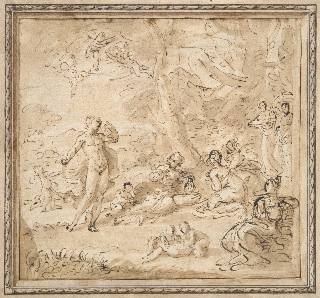 Apollo og Daphne av Pier Francesco Mola