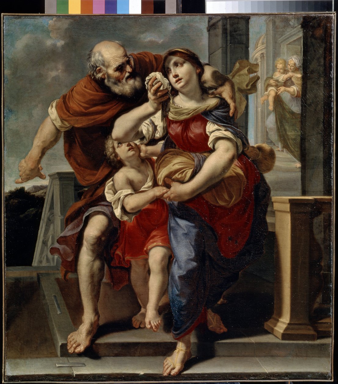 Hagar forlater Abrahams hus av Pier Francesco Mola