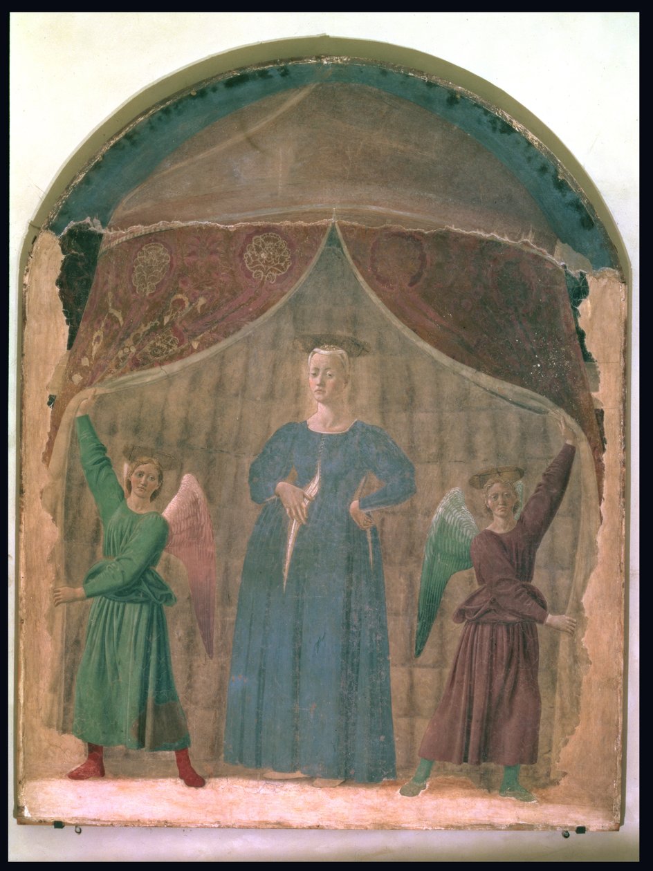 Madonna del Parto, ca. 1460 (forhåndsrestaurering) (se også 169194) av Piero della Francesca