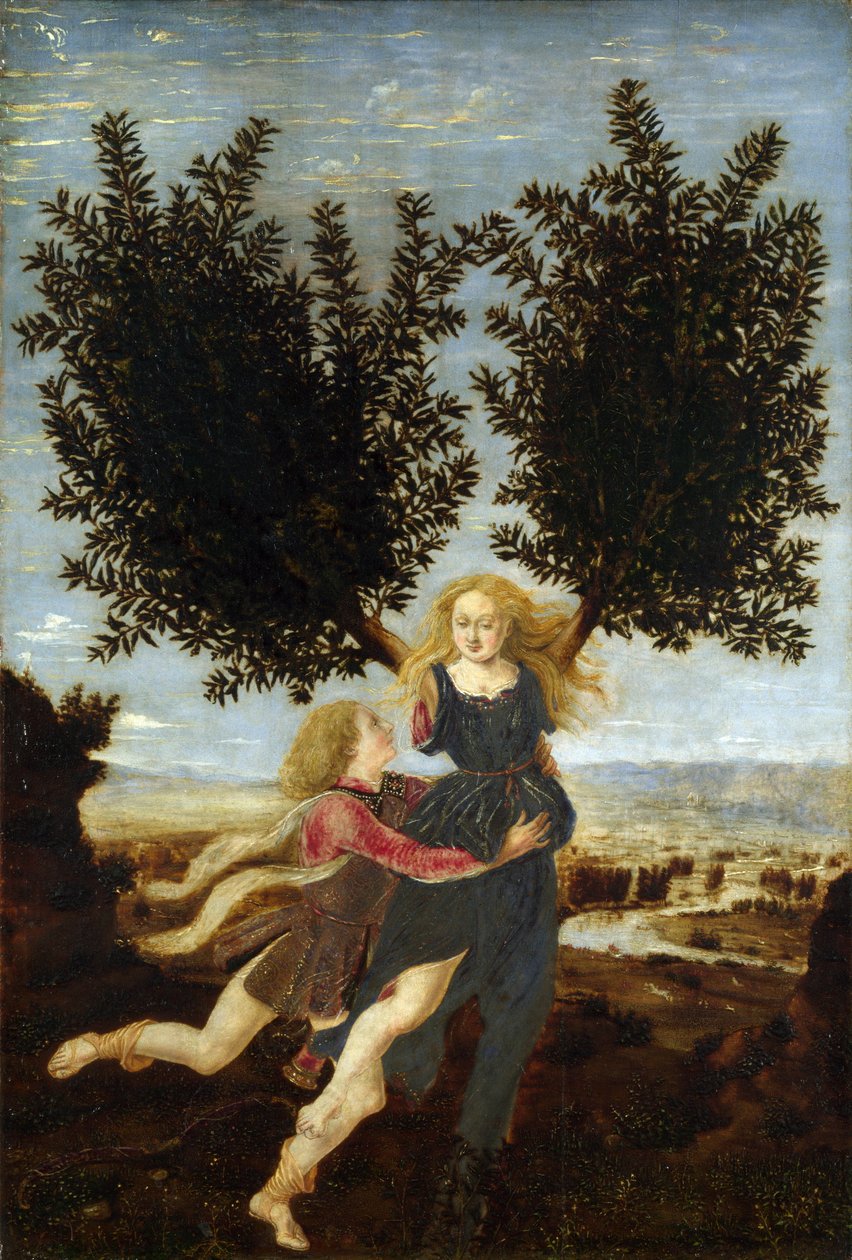 Apollo og Daphne av Piero del Pollaiolo