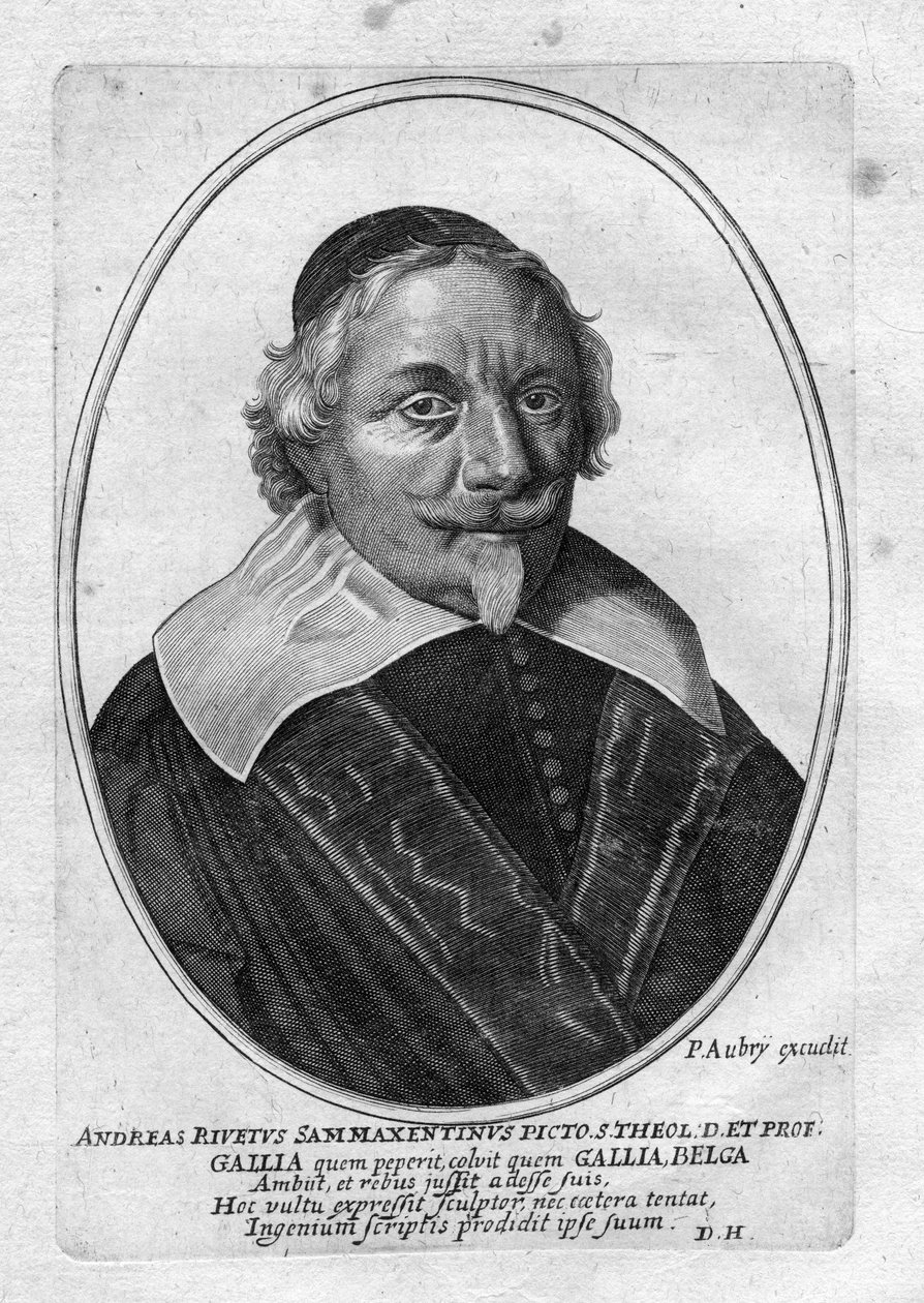 gravert portrett av Pierre Aubry