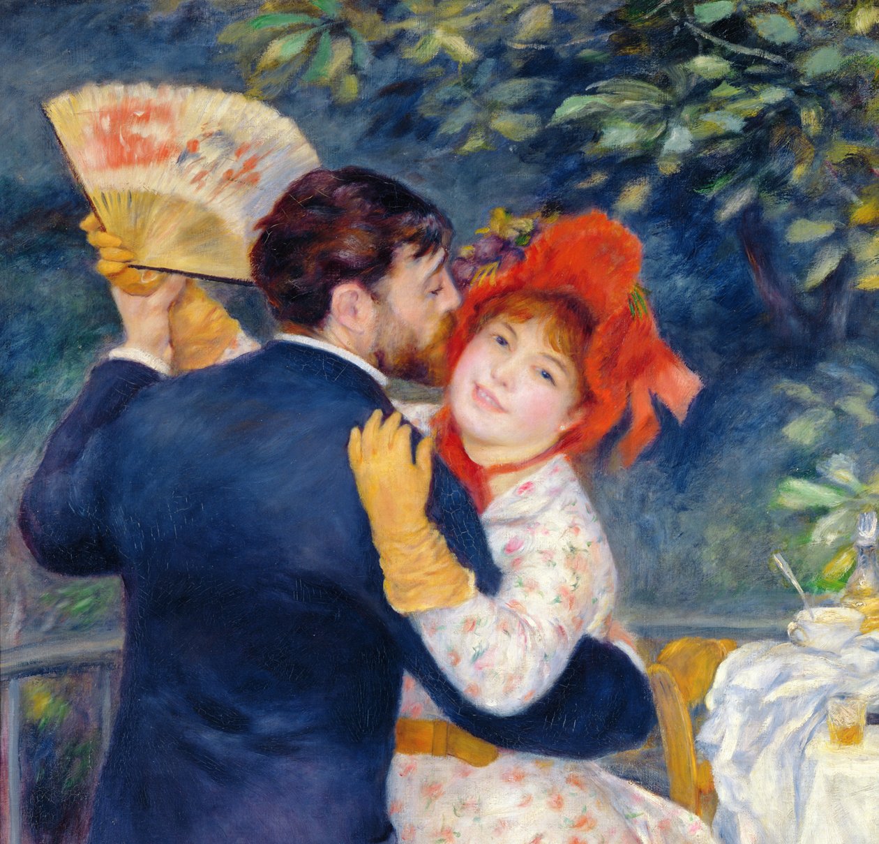 A Dance in the Country, 1883 (detalj av 37338) av Pierre Auguste Renoir