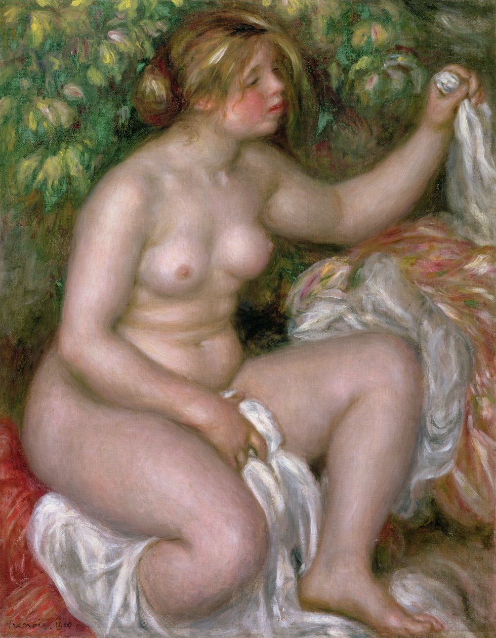 Etter badet, 1910 av Pierre Auguste Renoir