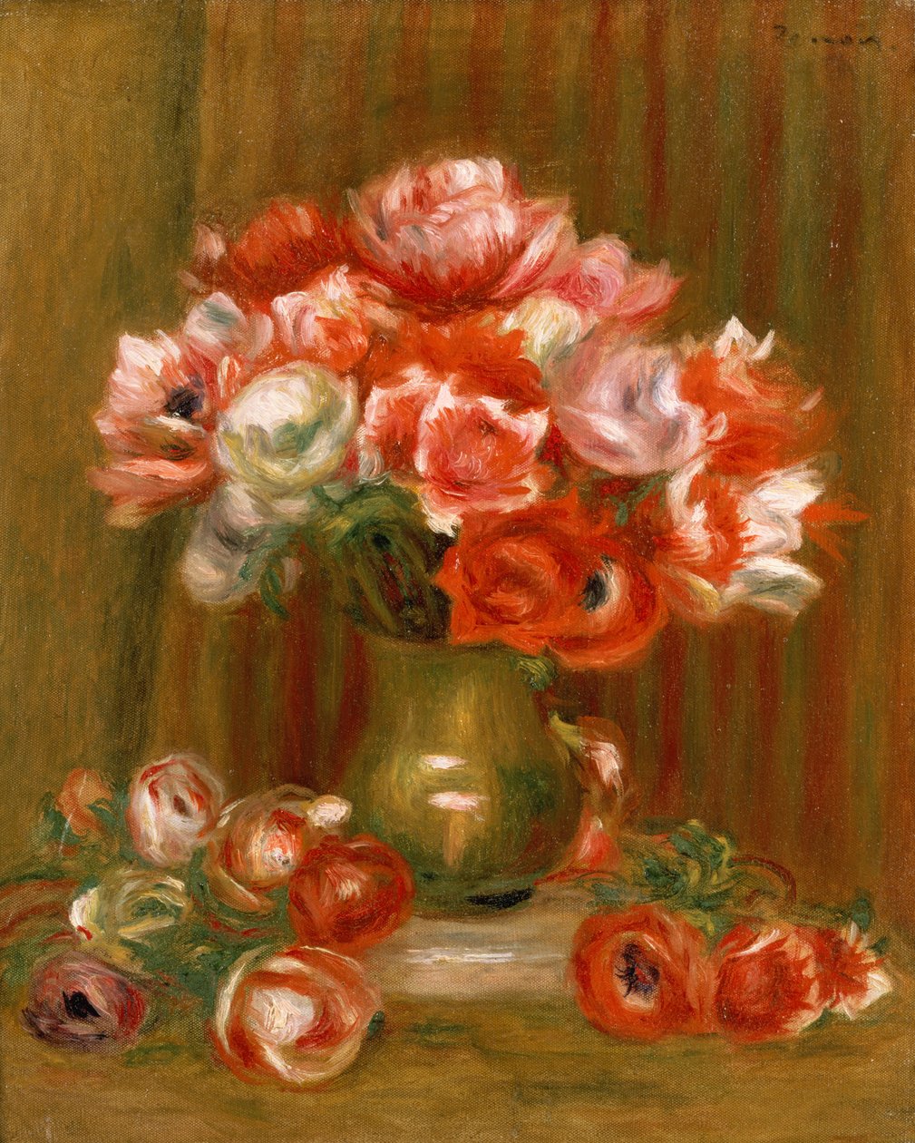 Anemoner, 1909 av Pierre Auguste Renoir