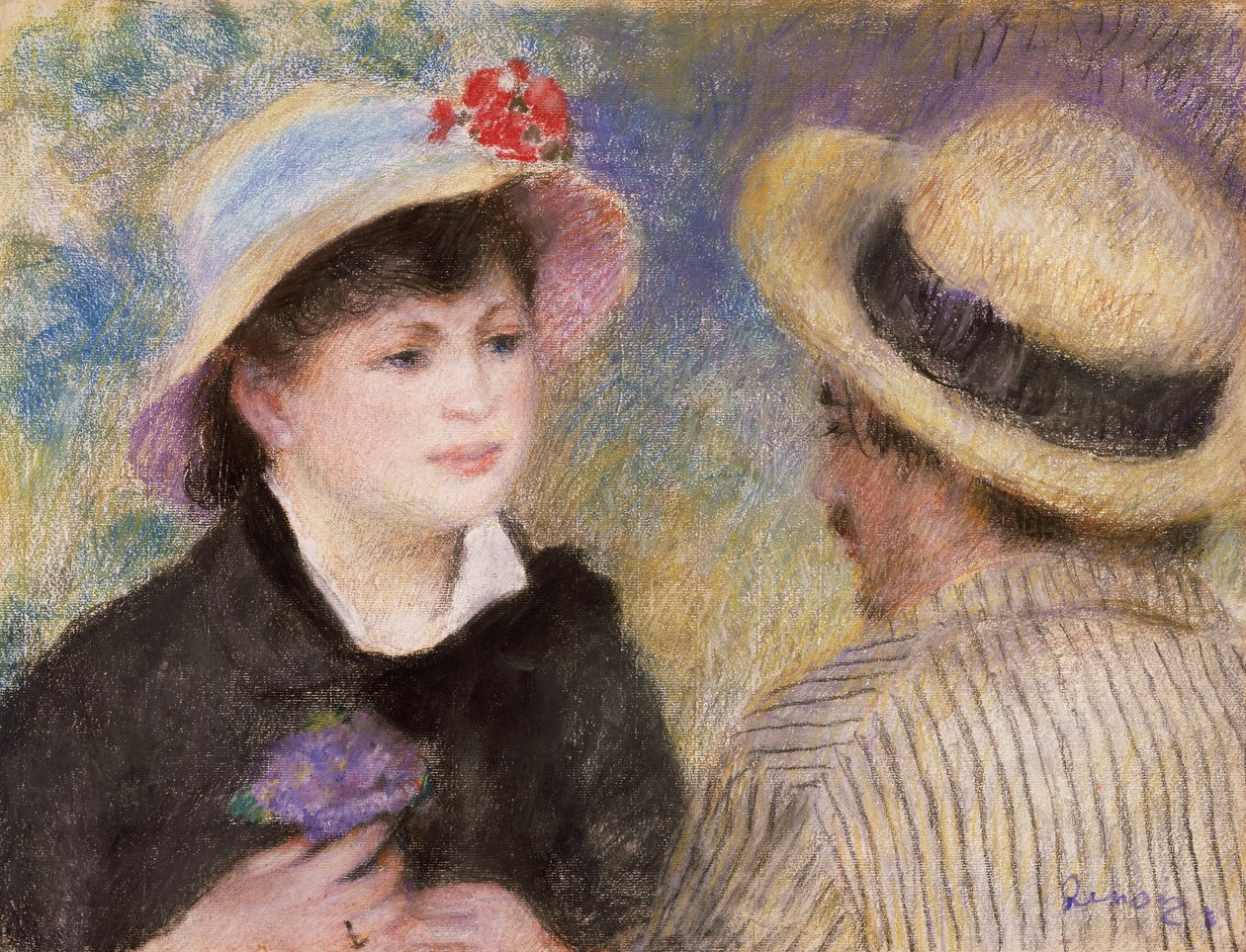 Båtpar (sies å være Aline Charigot og Renoir) av Pierre Auguste Renoir