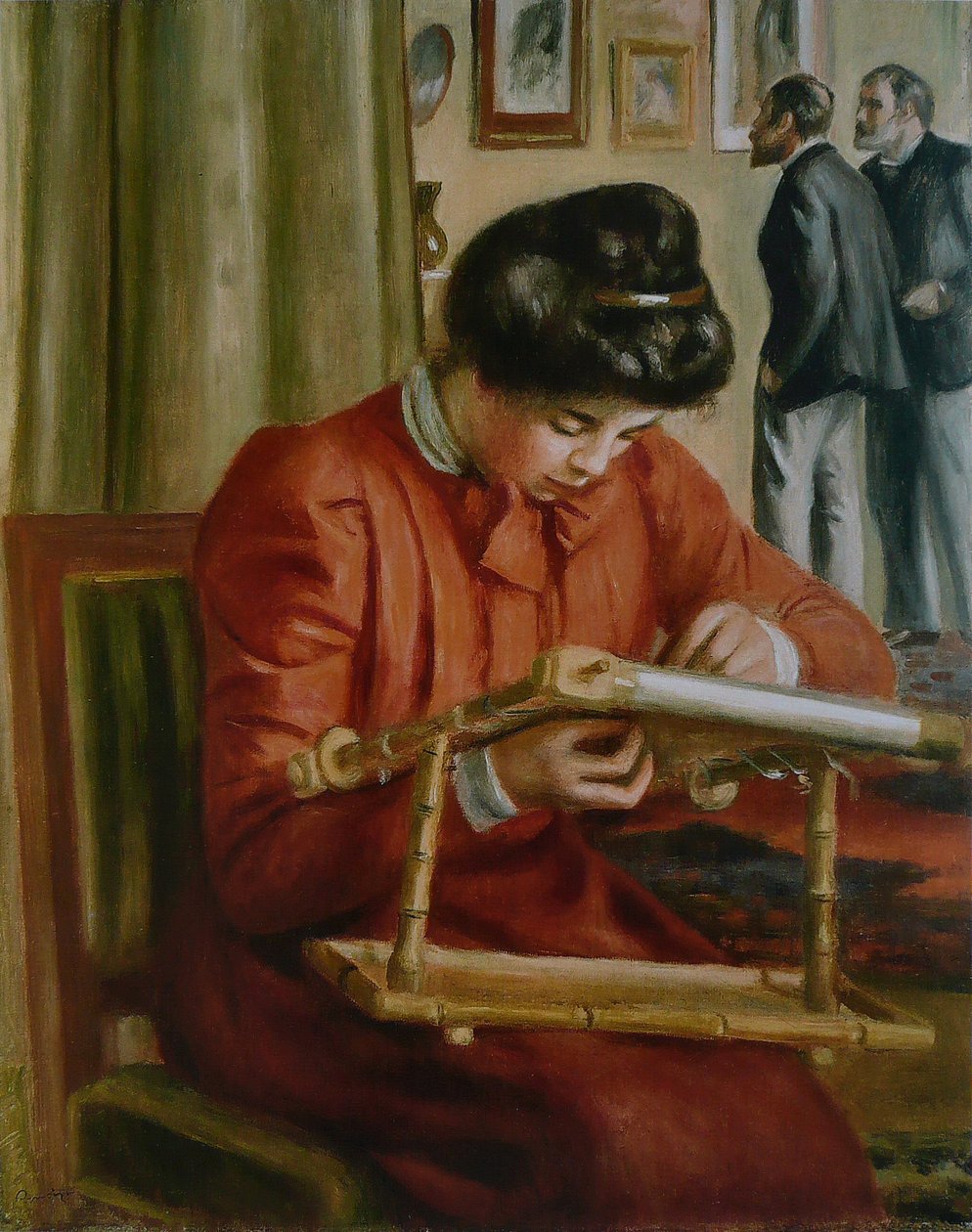 Christine Lerolle broderer av Pierre Auguste Renoir
