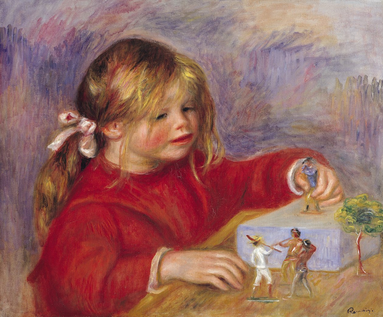 Claude Renoir (f.1901) på Play, 1905 (se også 287547) av Pierre Auguste Renoir