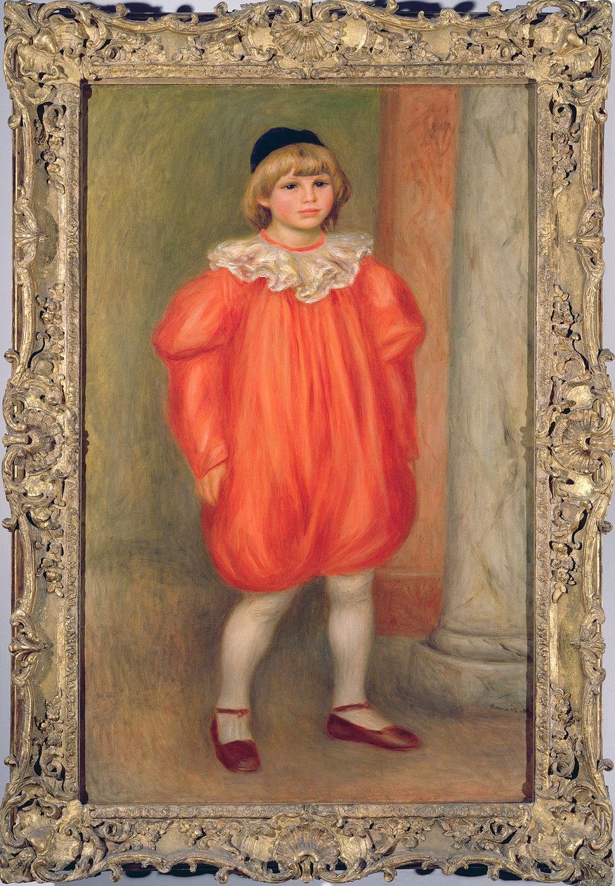 Claude Renoir i klovnedrakt, 1909 (se også 869806) av Pierre Auguste Renoir