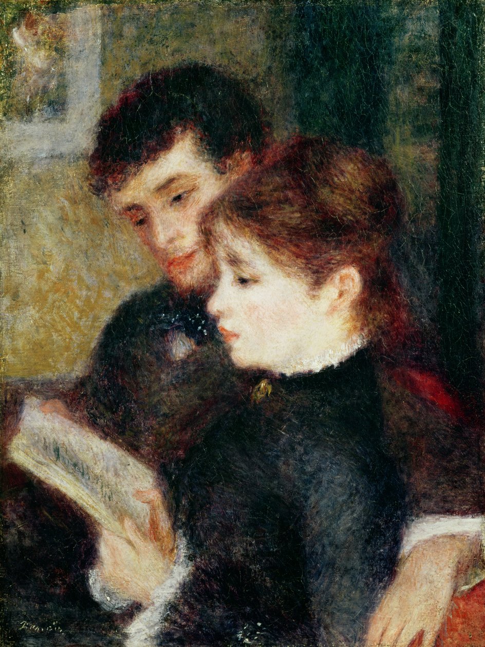 Parlesing (Edmond Renoir og Marguerite Legrand) av Pierre Auguste Renoir