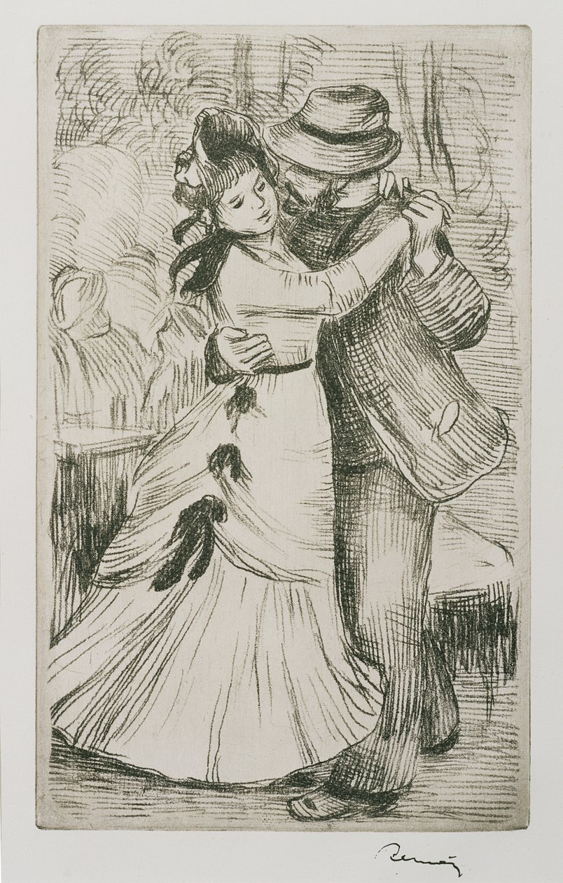 Dansepar, ca. 1880 av Pierre Auguste Renoir