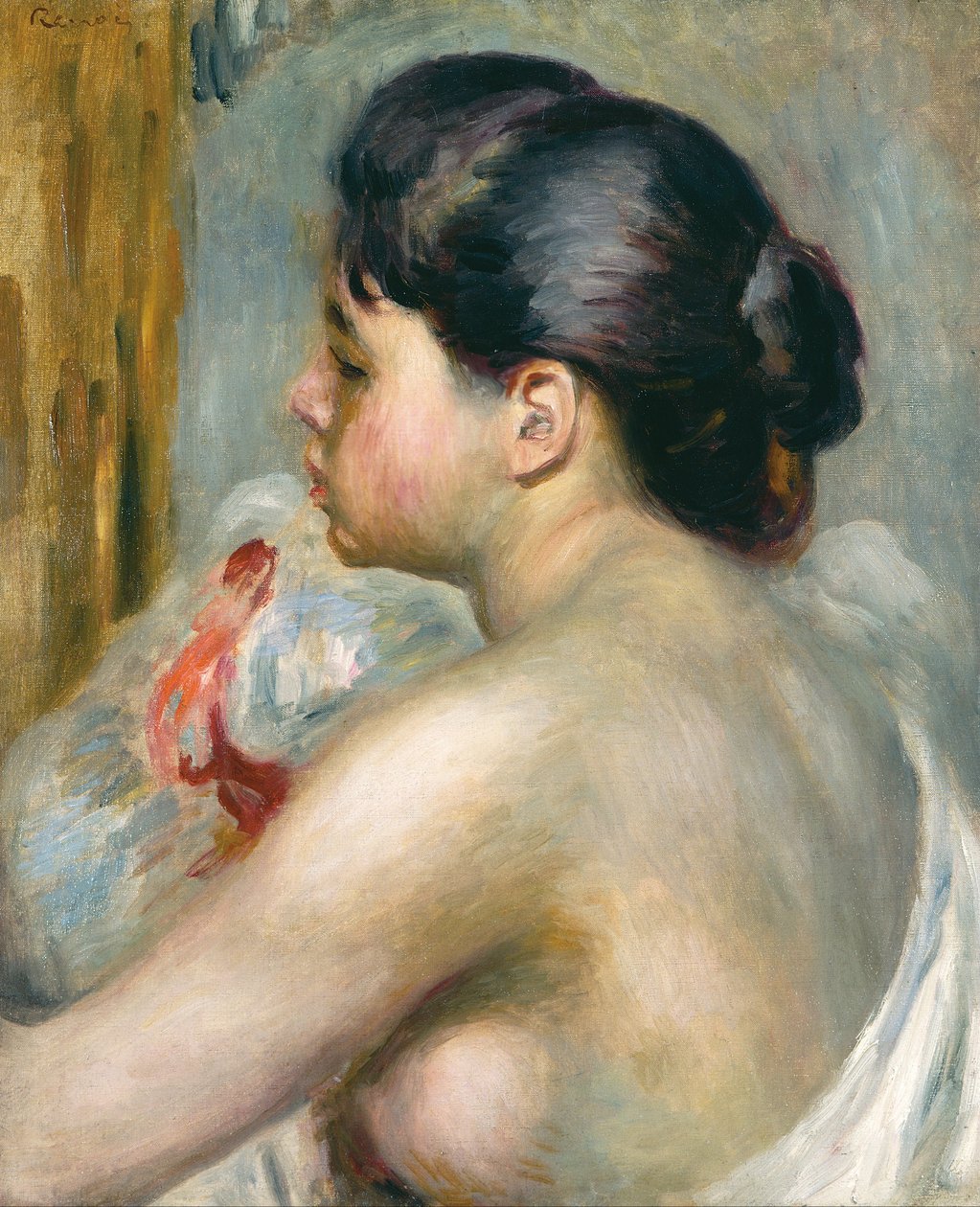 Mørkhåret kvinne av Pierre Auguste Renoir